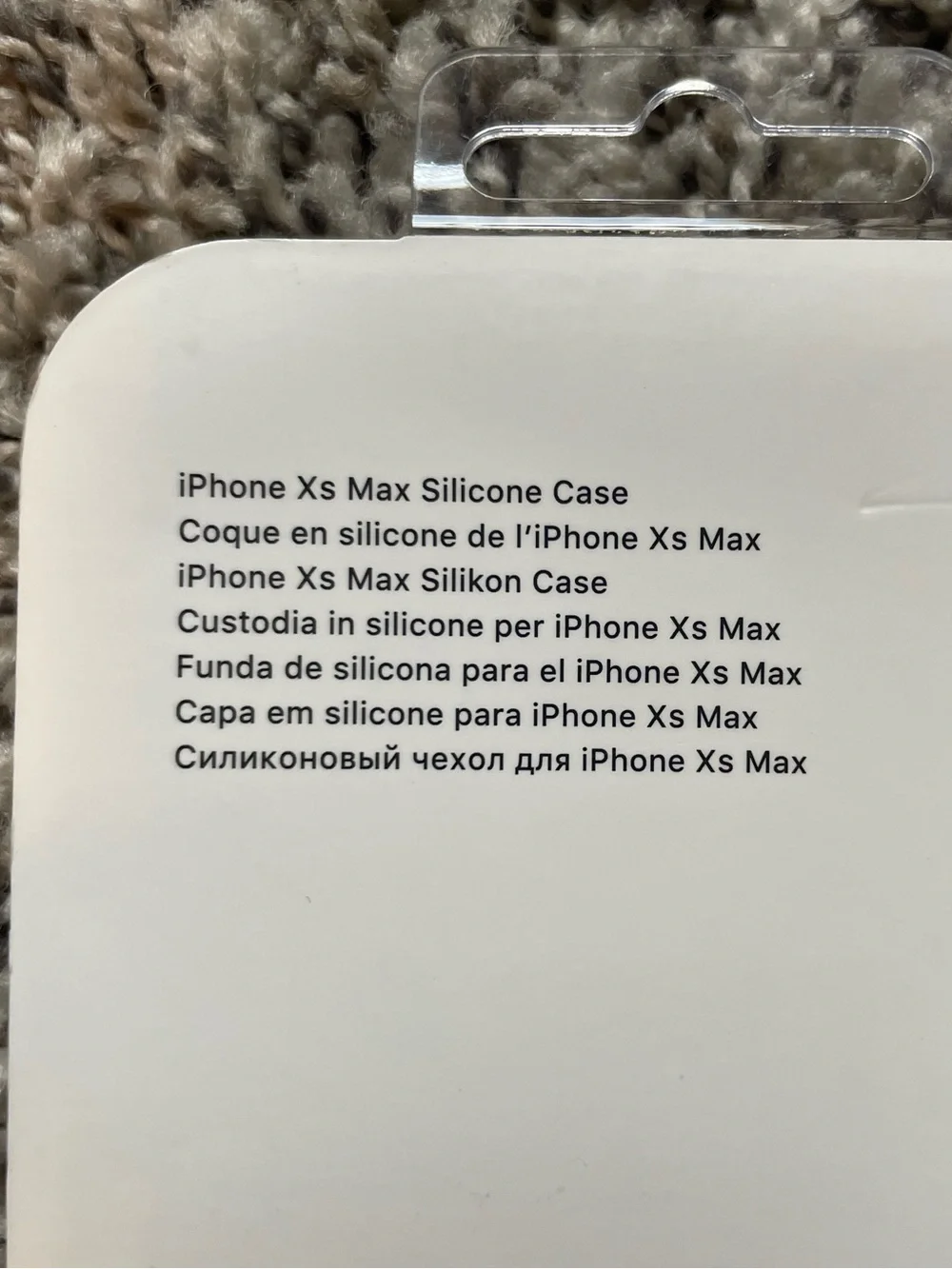New Genuine Official Apple iPhone XS Max Silicone Cover Case Black